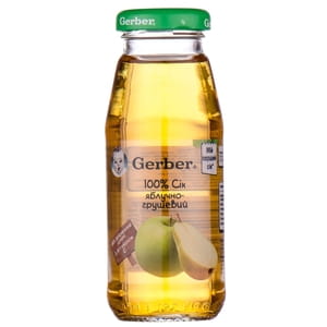 Сік фруктовий дитячий NESTLE GERBER (Нестле Гербер) Яблуко і груша 175 г