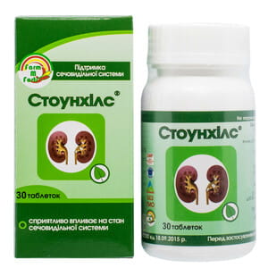 Стоунхілс таблетки для підтримки сечовидільної системи флакон 30 шт
