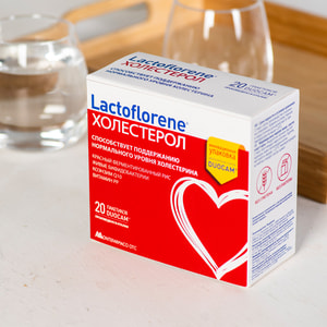Лактофлорене Холестерол порошок для поддержания нормального уровня холестерина биологически активная добавка в саше 20 шт