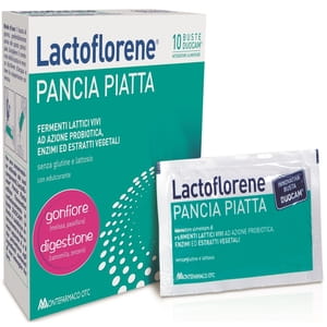 Лактофлорене Панчиа Пиатта (Плоский живот) порошок для снижения риска развития метеоризма биологически активная добавка в саше 10 шт
