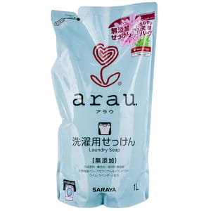 Средство для стирки одежды жидкое ARAU (Арау) универсальное с ароматом герани наполнитель 1 л