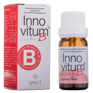 Innovitum B (Інновітум В) функціональне дитяче харчування для дітей з народження суспензія флакон з пробкою-крапельницею 4 мл