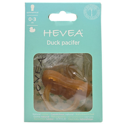 Пустышка каучуковая анатомическая HEVEA (Хевея) Duck для детей с 0 до 3 месяцев