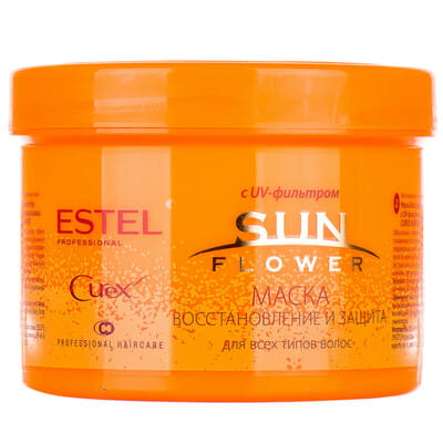 Маска для волос ESTEL (Эстель) CUREX Sun Flower восстановление и защита с UV-фильтром для всех типов волос 500 мл