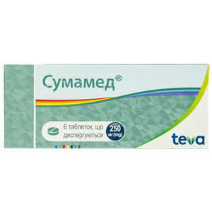 Сумамед табл. дисперг. 250мг №6