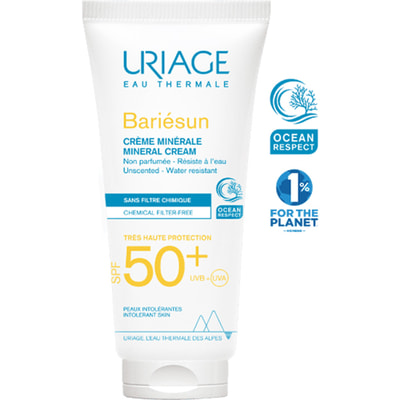 Крем для обличчя та тіла URIAGE (Урьяж) Бар'єсан сонцезахисний мінеральний SPF 50+ для алергічної шкіри 100 мл