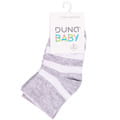 Носки для младенцев DUNA (Дюна) 59 демисезонные хлопковые цвет светло-серый размер (стопа) 12-14 см 3 пары