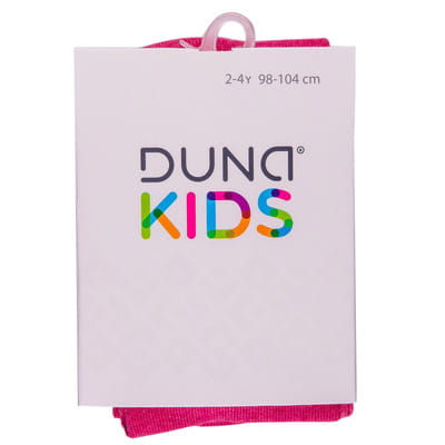 Колготки детские DUNA (Дюна) 480 демисезонные хлопковые меланжевые цвет малиновый размер 98-104