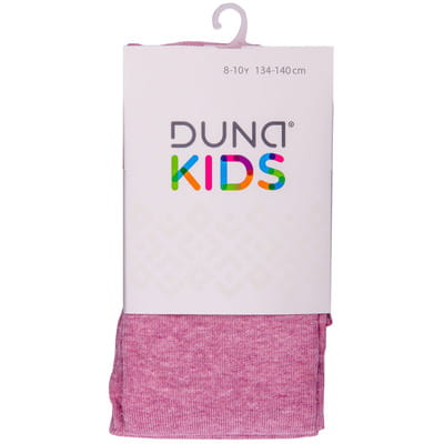 Колготки детские DUNA (Дюна) 480 демисезонные хлопковые меланжевые цвет серо-розовый размер 134-140