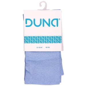 Колготки для младенцев DUNA (Дюна) 489 однотонные демисезонные хлопковые цвет голубой размер 80-86
