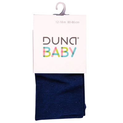 Колготки для младенцев DUNA (Дюна) 489 однотонные демисезонные хлопковые цвет синий размер 80-86