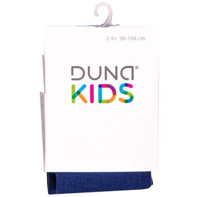 Колготки детские DUNA (Дюна) 489 однотонные демисезонные хлопковые цвет синий размер (рост) 98-104 см