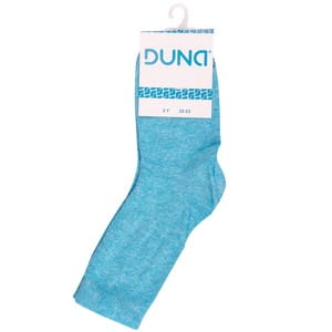 Носки детские DUNA (Дюна) 471 однотонные демисезонные хлопковые цвет бирюзовый размер (стопа) 14-16 см 1 пара