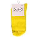 Носки женские DUNA (Дюна) 8022 однотонные демисезонные хлопковые цвет лимонный размер (стопа) 21-23 см 1 пара