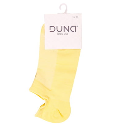 Носки женские DUNA (Дюна) 862 в сеточку летние хлопковые цвет светло-желтый размер (стопа) 21-23 см 1 пара