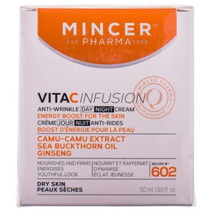 Крем для лица MINCER PHARMA (Минцер Фарма) VitaC Infusion №602 дневной и ночной против морщин 50 мл
