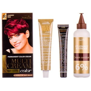 Краска для волос JOANNA (Джоанна) Multi Cream Color цвет 35 Спелая вишня: краска для волос + окислитель + маска для волос