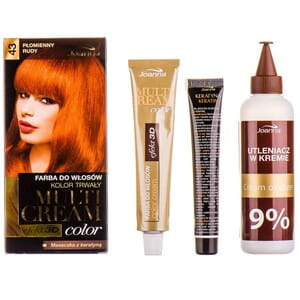 Краска для волос JOANNA (Джоанна) Multi Cream Color цвет 43 Огненно рыжий: краска для волос + окислитель + маска для волос