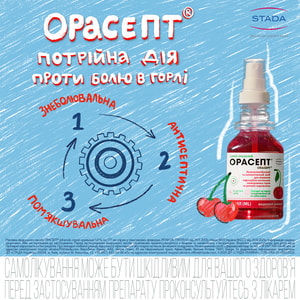 Орасепт спрей орал. 1,4% фл. 177мл