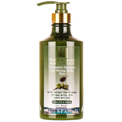 Шампунь для волосся HEALTH & BEAUTY (Хелс енд Бьюти) зміцнюючий з додаванням оливкового масла та меду для сухого, ламкого волосся 780 мл
