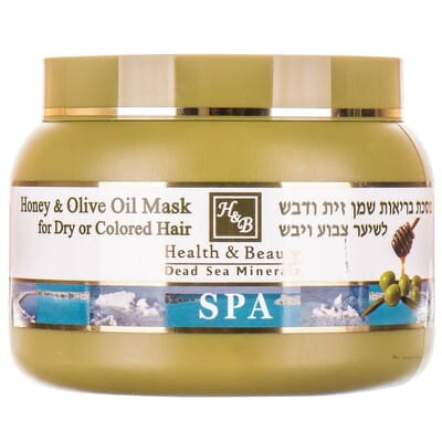 Маска для волос HEALTH & BEAUTY (Хелс энд Бьюти) с оливковым маслом и медом для сухих, окрашенных волос 250 мл