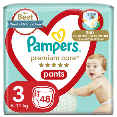 Підгузки-трусики для дітей PAMPERS Premium Care (Памперс Преміум) Pants 3 від 6 до 11 кг 48 шт