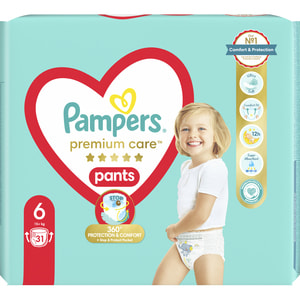 Підгузки-трусики для дітей PAMPERS Premium Care (Памперс Преміум) Pants 6 від 15+ кг 31 шт