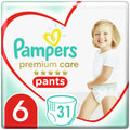 Підгузки-трусики для дітей PAMPERS Premium Care (Памперс Преміум) Pants 6 від 15+ кг 31 шт