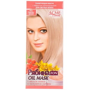Маска для волос ACME COLOR (Экми колор) Рябина Ton Oil mask тонирующая тон 012 Светло-русый 30 мл