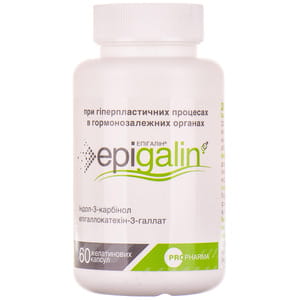 Епігалін капсули при гіперпластичних процесах в гормонзалежних органах чоловіків і жінок флакон 60 шт