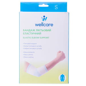 Бандаж на ліктьовий суглоб WellCare (ВеллКеа) модель 31010 еластичний розмір S