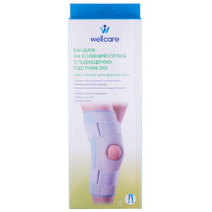 Бандаж на коленный сустав WellCare (ВеллКеа) модель 52018 с повышенной поддержкой размер XL