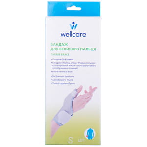 Бандаж для великого пальця руки WellCare (ВеллКеа) модель 42005 S/L розмір S лівий