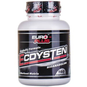 Капсулы для повышение тестостерона для спортсменов EURO PLUS (Евро Плюс) ECDYSTEN (Bioanabolon) (Экдистен (Биоанабалон)) капсулы флакон 160 шт
