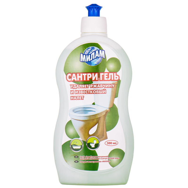 Гель для мытья сантехники МИЛАМ Сантри 500 мл - ПИРАНА ООО - Средства ...