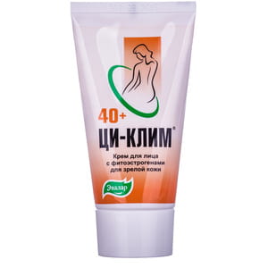 Крем для лица Ци-клим увлажняющий, повышающий упругость кожи с фитоэстрогенами 50 мл
