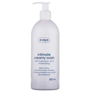 Засіб для інтимної гігієни ZIAJA (Зая) кремовий з гіалуроновою кислотою 500 мл