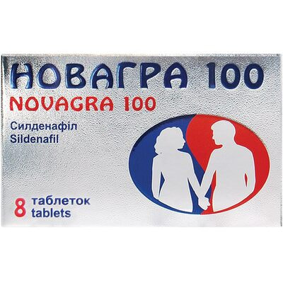 Новагра 100 табл. в/о 100мг №8