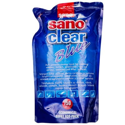 Средство для мытья окон, стекла SANO (Сано) запаска 750 мл
