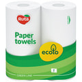 Рушники паперові Ecolo білі 2 рулони