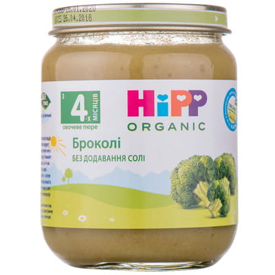 Пюре овощное детское HIPP (Хипп) Брокколи с 4-х месяцев 125 г