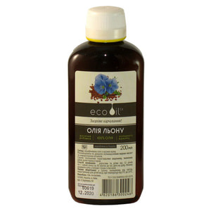 Масло из семян льна для внутреннего применения флакон 200 мл