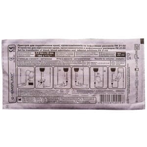 Система для переливания крови ПК  21-02 с металической иглой Гемопласт