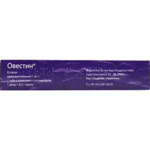 Овестин крем вагинал. 1мг/г туба 15г
