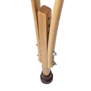 Костыль подмышечный деревянный регулируемый по высоте двухстоечный размер S MED-02-001 MEDOK пара