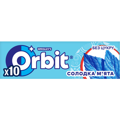 Жевательная резинка ORBIT (Орбит) Сладкая мята 10 шт