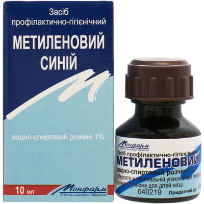 Метилоновий синій розчин водно-спиртовий 1% флакон 10 мл