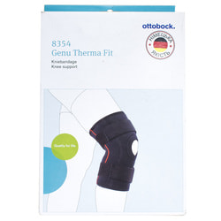 Бандаж на коленный сустав OTTOBOCK (Оттобок) модель Genu Therma Fit OB-8354 согревающий ортопедический размер L (на бедре 52-56см, на голени 41-44см)