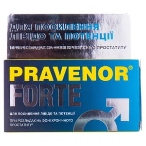 Правенор форте капсулы для профилактики и комплексного лечения предстательной железы банка 60 шт