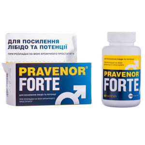 Правенор форте капсулы для профилактики и комплексного лечения предстательной железы банка 60 шт